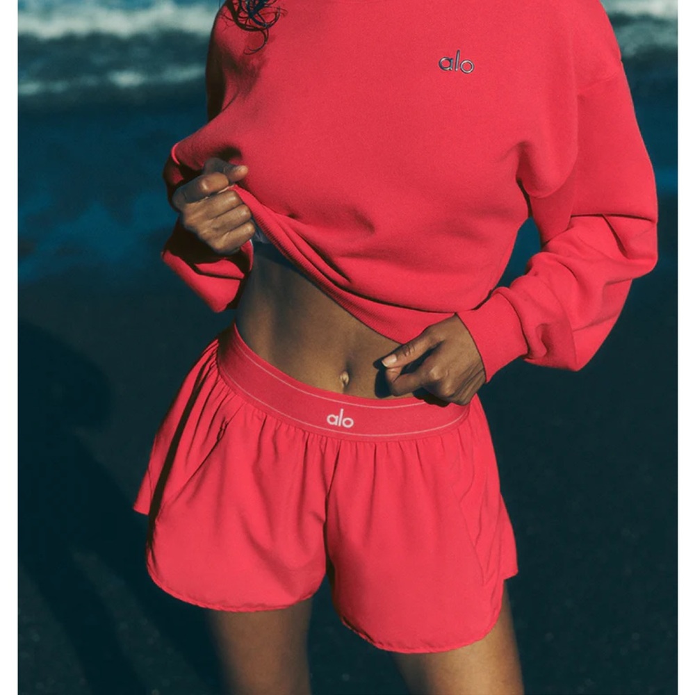 Alo Yoga size Large Candy Red Shorts. Never worn, missed the return window.